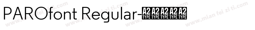 PAROfont Regular字体转换